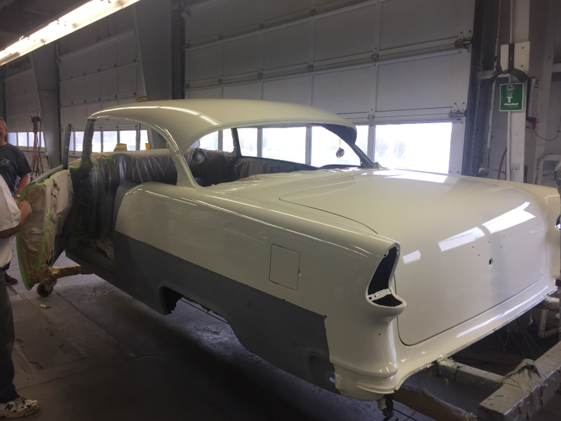 Illustration for article titled 1955 Chevy Bel Air Project Update- Body in full color!